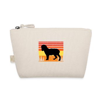 Norfolk Spaniel Dog Love Silhouette Vintage Sunset - Organic Pouch - nature - Front