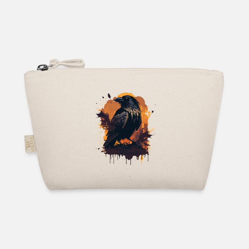 Silent Watcher Krähe Bio-Täschchen