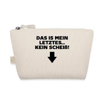 Schwanger Statement Schwangerschaft Babybauch - Bio-Täschchen - Natur - Vorne