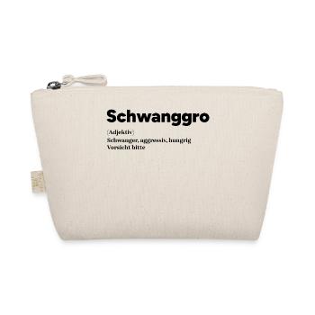 Schwangerschaft Schwanger Mutter Statement Eltern - Bio-Täschchen - Natur - Vorne