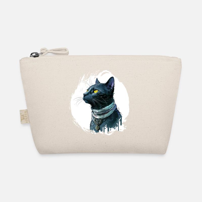 Chat noir avec éclaboussure Trousse biologique
