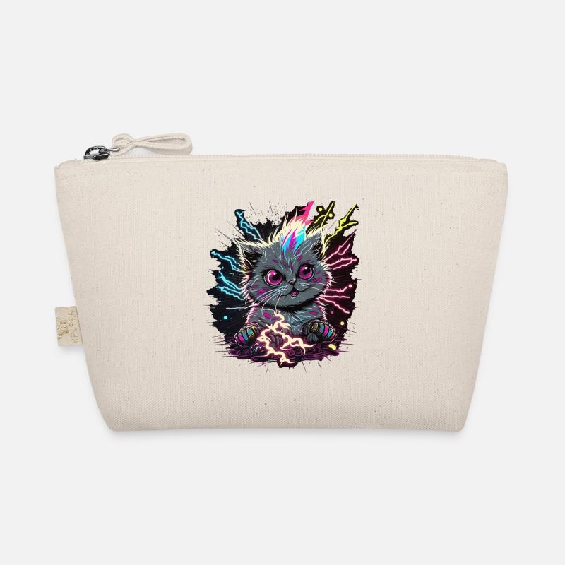 Cat Charging Up Organic Pouch