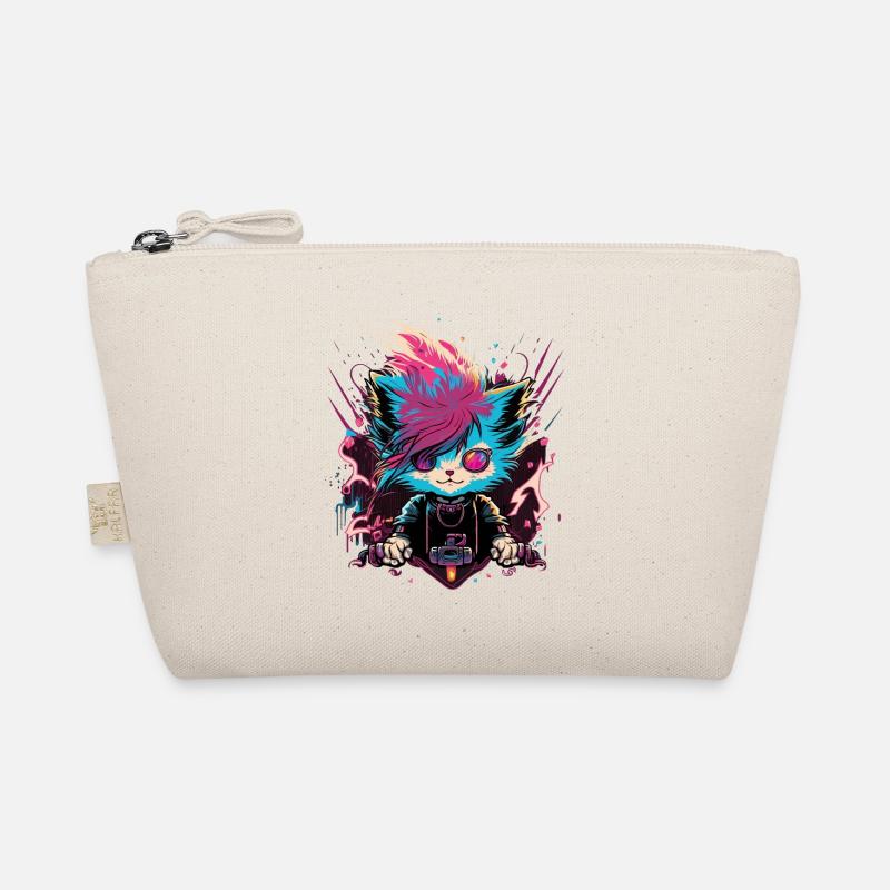 Cool Electrifying Cat Organic Pouch