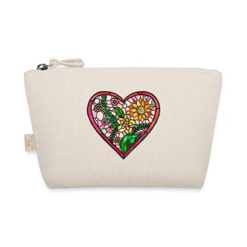 Love Hart Lifde stained glass - Organic Pouch - nature - Front