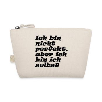 Ich bin nicht perfekt aber ich bin ich selbst - Bio-Täschchen - Natur - Vorne