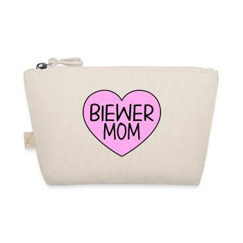 Biewer Yorkshire Terrier Mom Mama Heart Pink - Organic Pouch - nature - Front