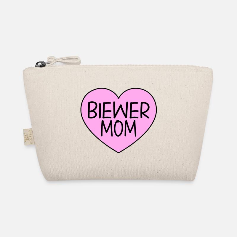 Biewer Yorkshire Terrier Mom Mama Heart Pink Organic Pouch