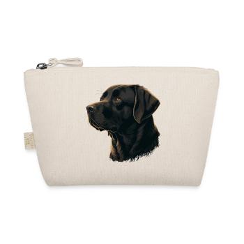 Soft Looking DarkBrown Labrador Retriever - Organic Pouch - nature - Front