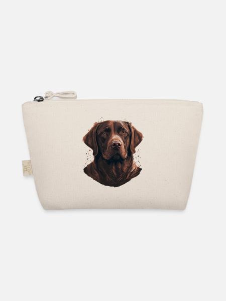 Entzückender brauner Labrador Retriever - Bio-Täschchen - Natur - Vorne