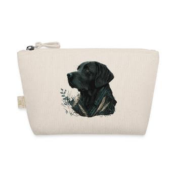 Labrador Retriever foncé dans les feuilles - Trousse biologique - nature - Devant