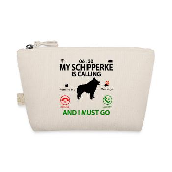 Schipperke dog sayings funny funny humor - Organic Pouch - nature - Front