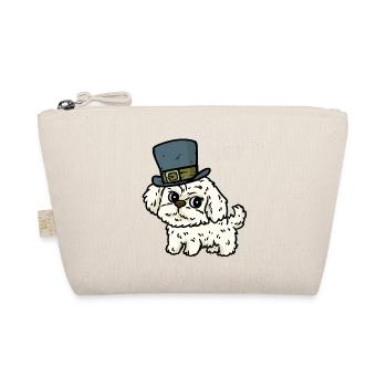 Hat Hut Dog Owner Pets Children Smaller - Organic Pouch - nature - Front