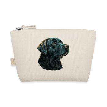 Dunkelblauer Labrador Retriever - Bio-Täschchen - Natur - Vorne