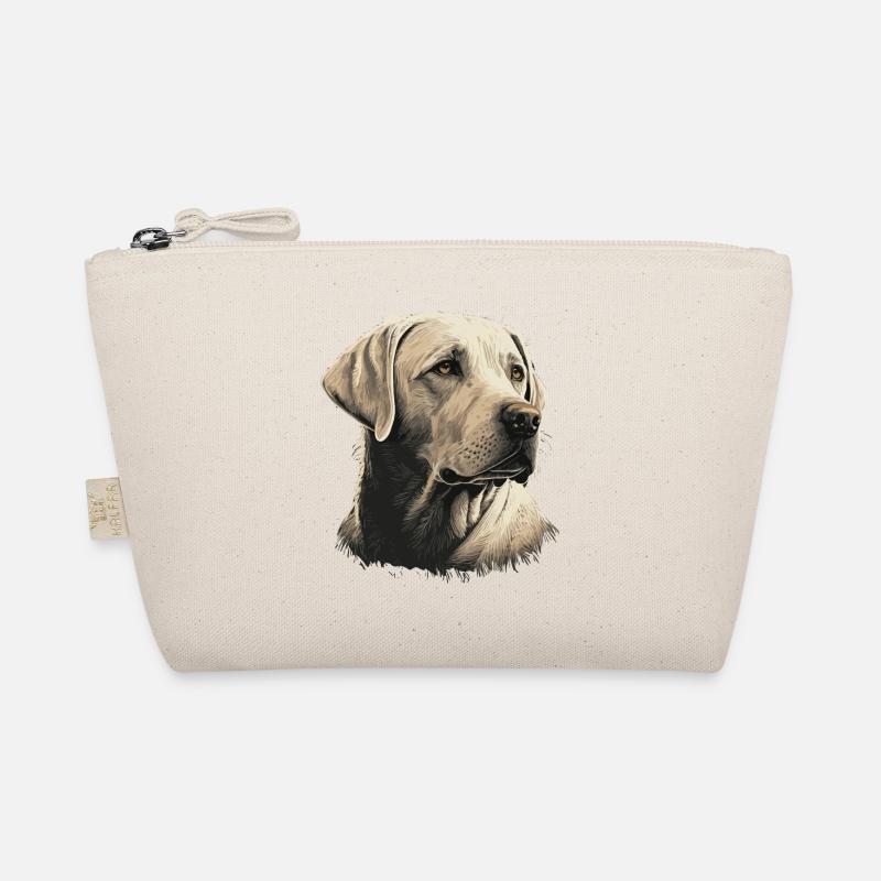 Weißer alter Labrador Retriever - Bio-Täschchen - Natur