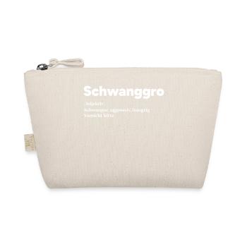 Schwangerschaft Schwanger Mutter Statement Baby - Bio-Täschchen - Natur - Vorne