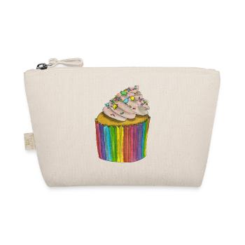 Cupcake rainbow proud queer LGBTQ+ love is love - Organic Pouch - nature - Front