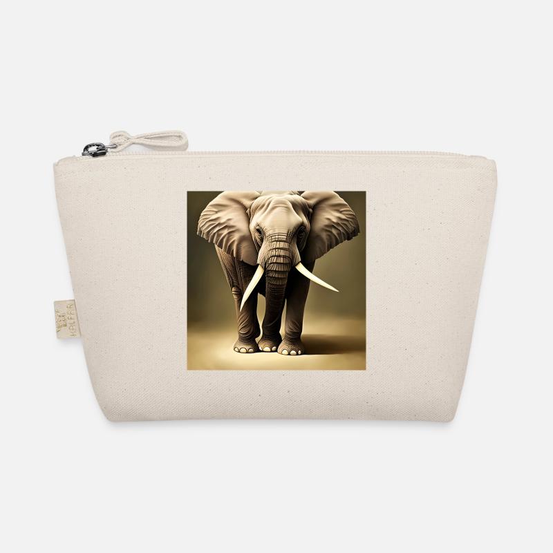 Elefant mit Rüssel Bein Bio-Täschchen