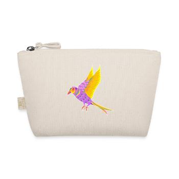 Colorful bird - flies - Organic Pouch - nature - Front
