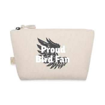 Vogelflügel, Proud bird fan - Bio-Täschchen - Natur - Vorne