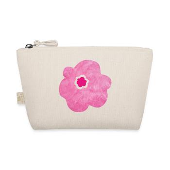 Flower Plush Fluffy Girl Spring Pink Pink Pink - Organic Pouch - nature - Front