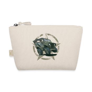 Willys MB Offroader 4x4 Star ROOFTOP Us Army - Organic Pouch - nature - Front