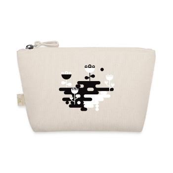 the blob garden l black & white - Organic Pouch - nature - Front