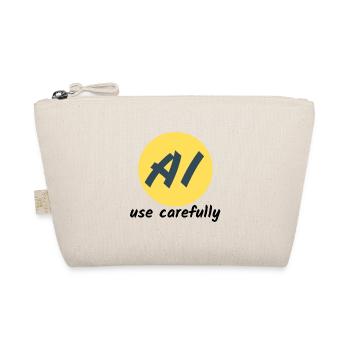 AI use carefully - Bio-Täschchen - Natur - Vorne