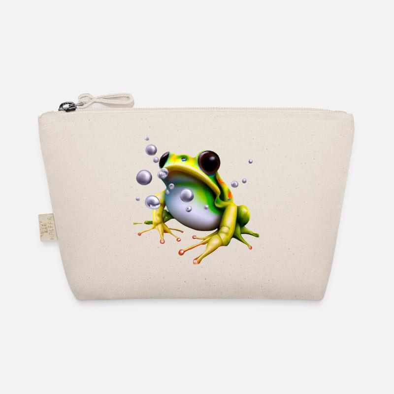 Frosch Wassertropfen Bio-Täschchen