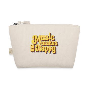 Music makes me happy - Organic Pouch - nature - Front