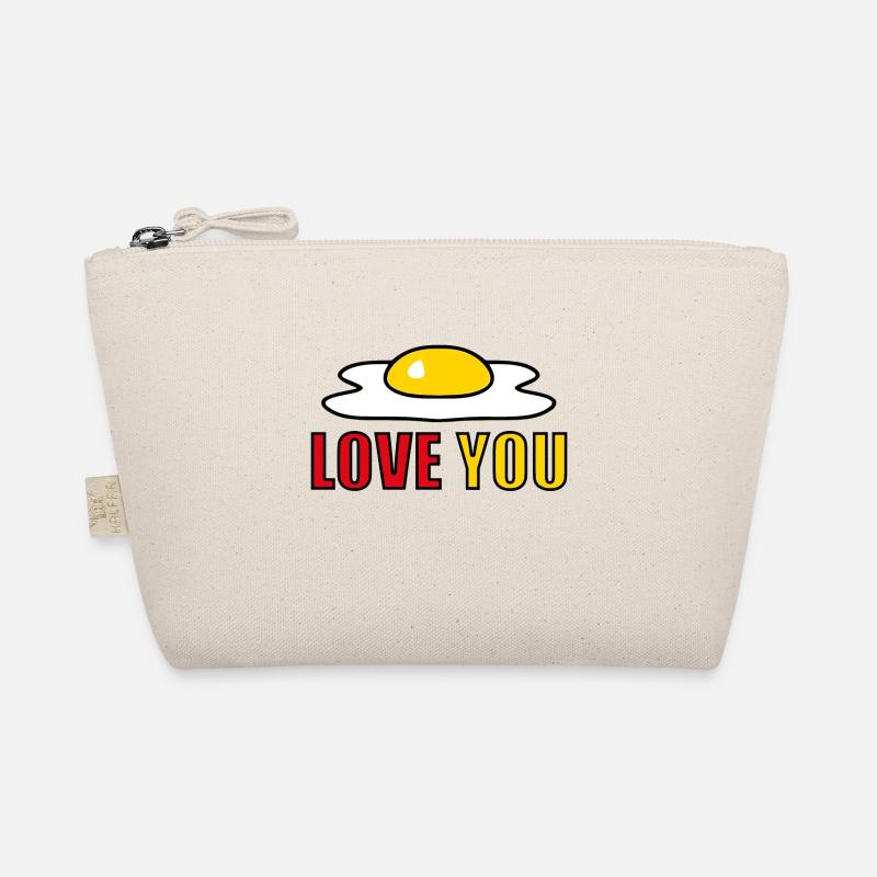 EI LOVE YOU - SPIEGELEI - ESSEN - LIEBE - OSTERN Bio-Täschchen