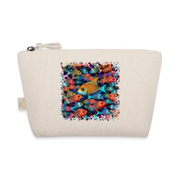 Fish swim in large schools in the sea - Organic Pouch - nature - Front