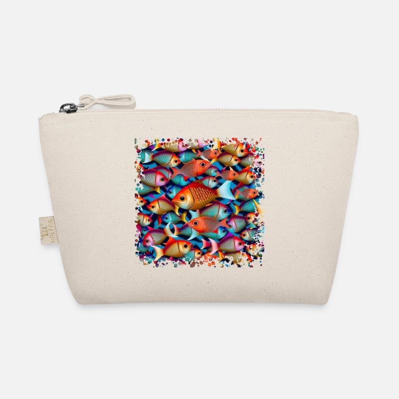 Beaucoup de poissons nagent dans de grands bancs Trousse biologique