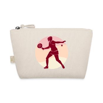 Padel Player Racket Coach Ball Sport - Organic Pouch - nature - Front