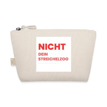 Nicht Dein Streichelzoo Print auf Panel PWSRHR - Bio-Täschchen - Natur - Vorne