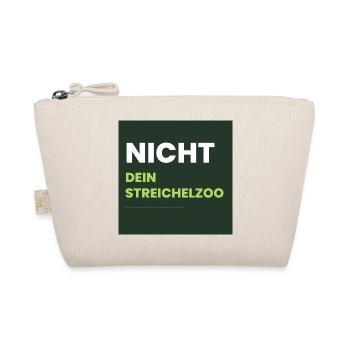 Nicht Dein Streichelzoo Print auf Panel PGSWHG - Bio-Täschchen - Natur - Vorne