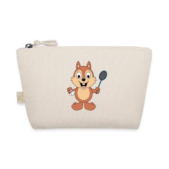 EICHHÖRNCHEN - BADMINTON - FEDERBALL - SPORT - Bio-Täschchen - Natur - Vorne