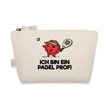 Bälle Schläger Spieler Padel Statement Sportart - Bio-Täschchen - Natur - Vorne