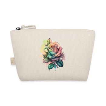 Rose Colorful Watercolor Tropical Creative Design - Organic Pouch - nature - Front