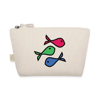SARDINE. FISH. APRIL FOOL. EASTER. SEA - Organic Pouch - nature - Front