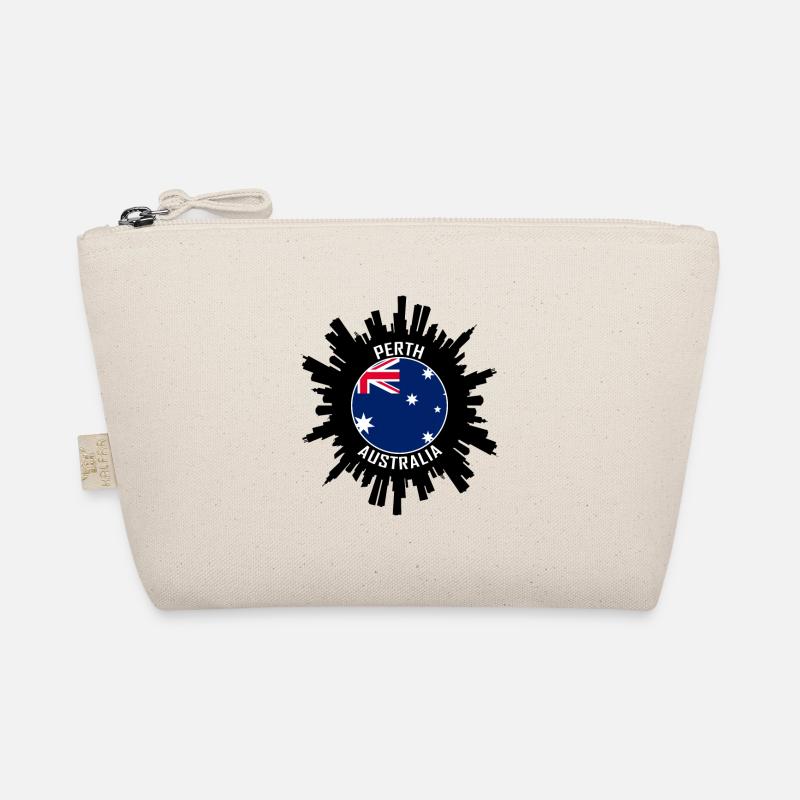 Perth Skyline Australia Flag Souvenir de voyage Trousse biologique