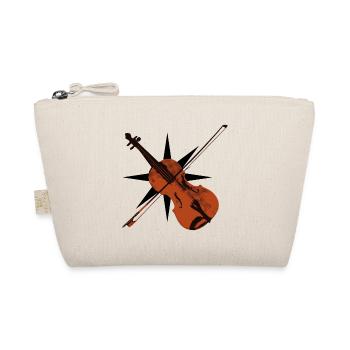 Violin violin vintage symphony compass music school - Organic Pouch - nature - Front