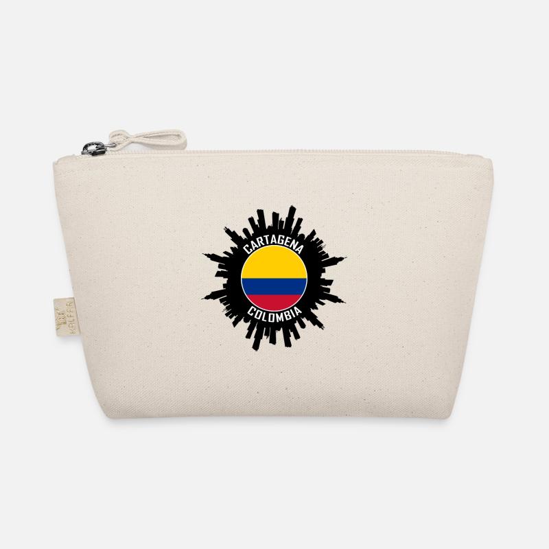 Carthagène Skyline Colombie Flag Souvenir de voyage Trousse biologique
