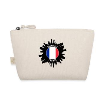 Toulouse Skyline France Flag Souvenir de voyage - Trousse biologique - nature - Devant