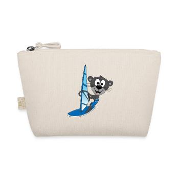 SURFER - WINDSURFER - PANTHER - WASSERSPORT - TIER - Bio-Täschchen - Natur - Vorne