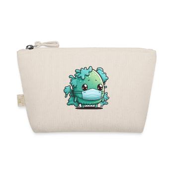 Bacterium with mask - Organic Pouch - nature - Front