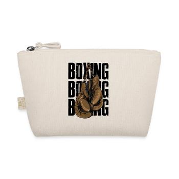Boxing Handschuhe Retro - Bio-Täschchen - Natur - Vorne
