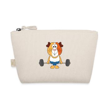 MEERSCHWEINCHEN - FITNESS - BODYBUILDING - SPORT - Bio-Täschchen - Natur - Vorne