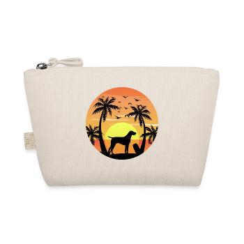 German Shorthaired Pointer Dog Surfing Beach - Organic Pouch - nature - Front