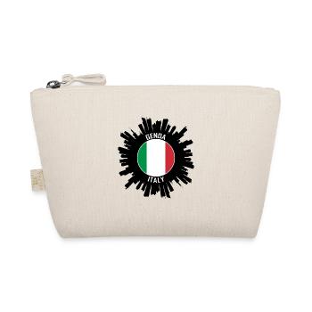 Genoa Skyline Italie Flag Souvenir de voyage - Trousse biologique - nature - Devant