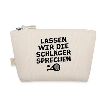 Turnier Spieler Statement Ball Racket Trainer - Bio-Täschchen - Natur - Vorne